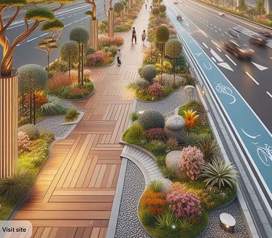 Dedicated Pathways for Vehicles, Pedestrians, and Bicycles